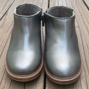 Zara Silver Toddler Bootie